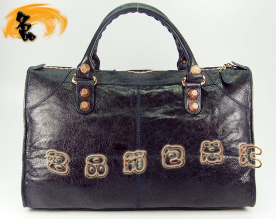 084324B Balenciaga女包 手提包 巴黎世家手提包 進(jìn)口羊皮時(shí)尚休閑女包 海軍藍(lán)色