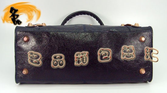 084324B Balenciaga女包 手提包 巴黎世家手提包 進(jìn)口羊皮時(shí)尚休閑女包 海軍藍(lán)色