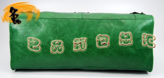 084324 Balenciaga機車包 單肩包 進口羊皮時尚休閑女包 巴黎世家手提包 草綠色