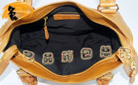 084332B 單肩包 Balenciaga女包 巴黎世家手提包 進口羊皮時尚休閑女包 駝色