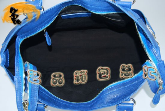 084328A Balenciaga女包 手提包 巴黎世家手提包 進(jìn)口羊皮時(shí)尚休閑女包 藍(lán)色