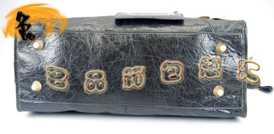 084328B Balenciaga女包 手提包 巴黎世家單肩包 進口羊皮時尚休閑女包 深灰色