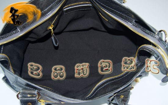 084328B Balenciaga女包 手提包 巴黎世家單肩包 進口羊皮時尚休閑女包 深灰色