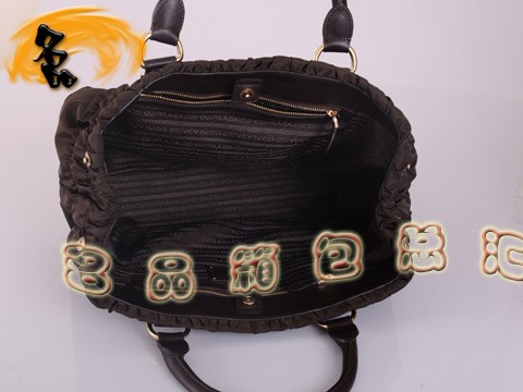 BN1746 Prada女包 防水尼龍帆布休閑女包 Prada手提包 最新款普拉達帆布包 啡色