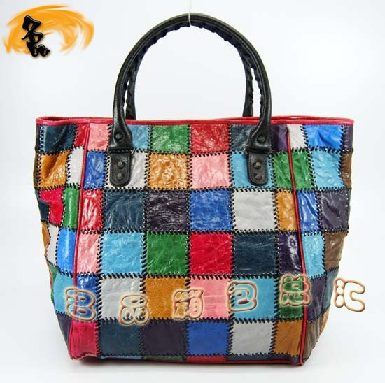 228760 巴黎世家手提包 Balenciaga女包 進口羊皮時尚休閑包 彩色