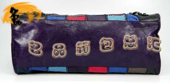 228770 巴黎世家單肩包 進口羊皮時尚休閑包 Balenciaga手提包 深紫色