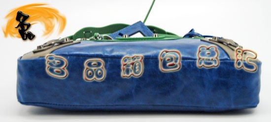 084331 巴黎世家手提包 Balenciaga女包 進口牛皮經典時尚女包 藍紅綠色