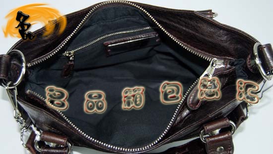 084331SA Balenciaga女包 巴黎世家單肩包 進口牛皮經典時尚手提包 深啡色