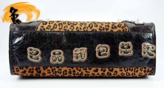 084332A Balenciaga機車包 巴黎世家單肩包 進口牛皮經(jīng)典時尚女包 深啡色