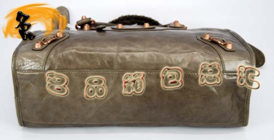 084332C Balenciaga手提包 巴黎世家單肩包 進(jìn)口牛皮經(jīng)典時(shí)尚女包 銀灰色