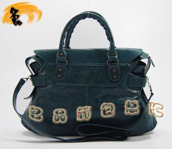 084668  Balenciaga�μ�� ������������� �M(j��n)��ţƤ��(j��ng)��r��Ů�� ���{(l��n)ɫ