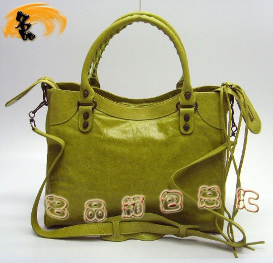 084616  Balenciaga�C(j��)܇�� �������҆μ�� �M(j��n)��ţƤ��(j��ng)��r��Ů�� ����� �\�Gɫ