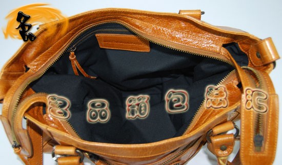 084616 Balenciaga機車包 巴黎世家單肩包 進口牛皮經典時尚女包 手提包 駝色