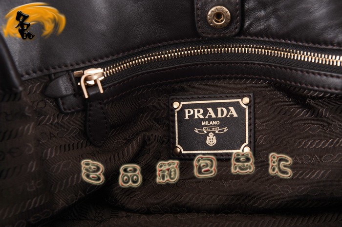BN1795 �����_���¿�ţƤŮʿ����� Prada�r�����eŮ�� Pradaб��� ��ɫ