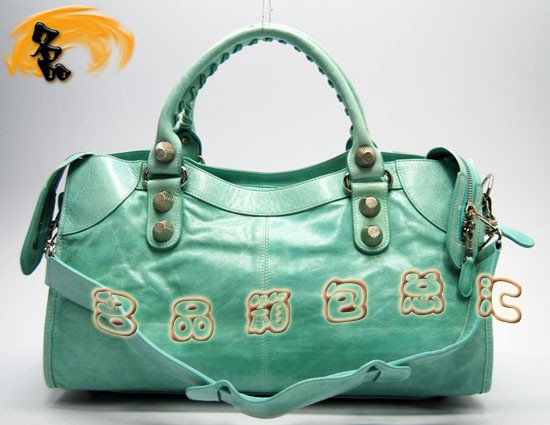 173082A  Balenciaga�μ�� ������������� �M��ţƤ����r��Ů�� �C܇�� ��ˮ�Gɫ