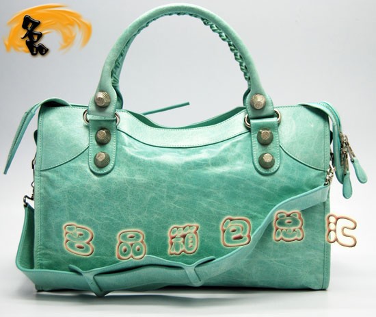 173084A  �������҆μ�� Balenciaga�C܇�� �M��ţƤ�r�����eŮ�� ����� ��ˮ�Gɫ