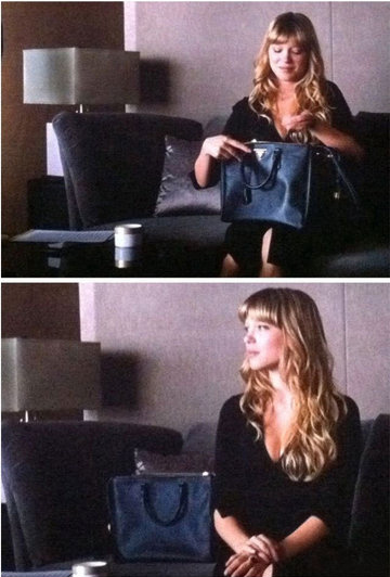 BN1844  ����ՙ4 ���ְ� Pradaʮ�ּy Ů�� �����_����� Prada����� ��ɫ