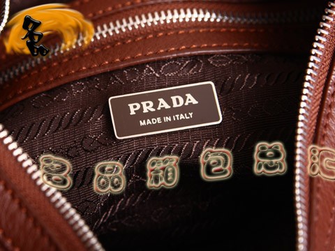 BR3373 Prada���e�� �����_�μ�� �¿�r�а� �ߙn�^��ţƤ��  ����ɫ