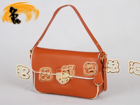 BR4424  Prada�μ�� �����_����� �¿�Ůʿ���e�� �M���^��ţƤŮ�� ��ɫ