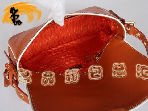 BR4424  Prada�μ�� �����_����� �¿�Ůʿ���e�� �M���^��ţƤŮ�� ��ɫ