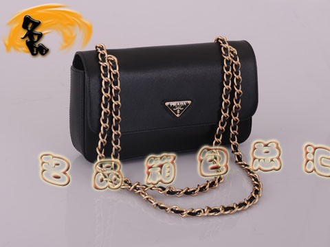 BT0750  Prada�μ�� �M���^��ţƤŮ�� �¿�Ůʿ���e�� �����_б��� ��ɫ