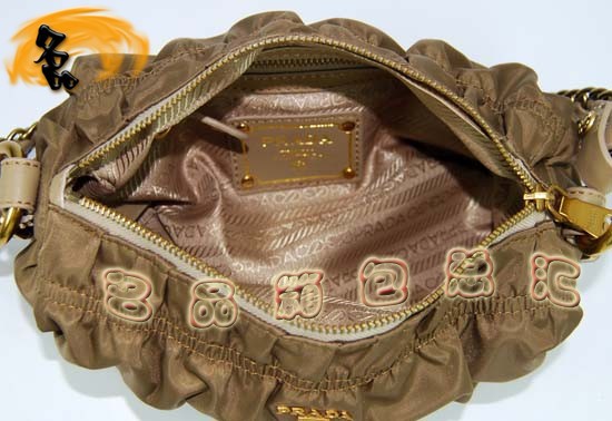 29210 Prada單肩包 普拉達最新款女包 Prada手拎包 原版一比一品質 杏色