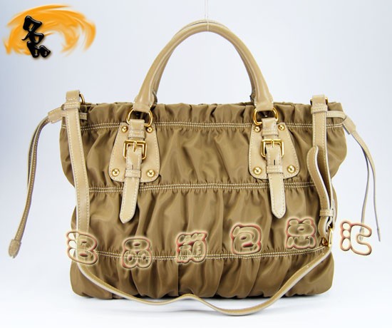 29208 Prada女包 Prada時尚休閑女士單肩包 普拉達(dá)手提包 最新款女包 杏色