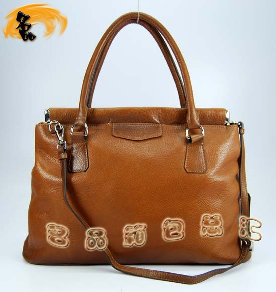 80069 Prada單肩包 Prada時尚休閑包 普拉達斜挎包 最新款女包 淺啡色