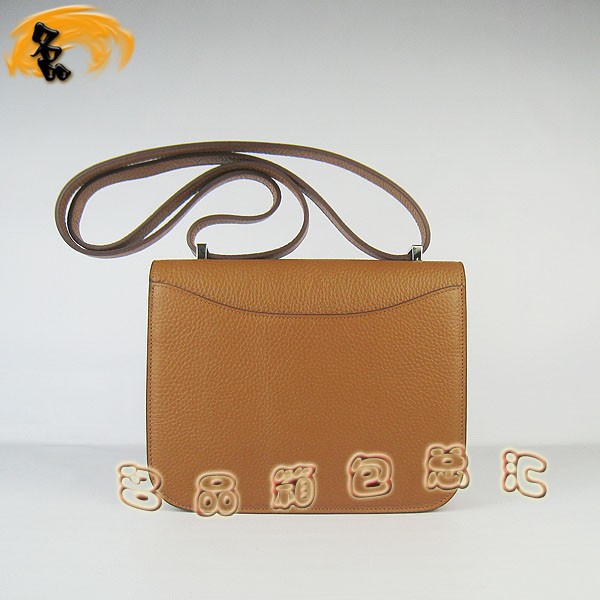 017 愛馬仕 新款H扣單肩包 經(jīng)典款兩用女包 淺啡色復(fù)古斜挎包 Hermes Constancec系列