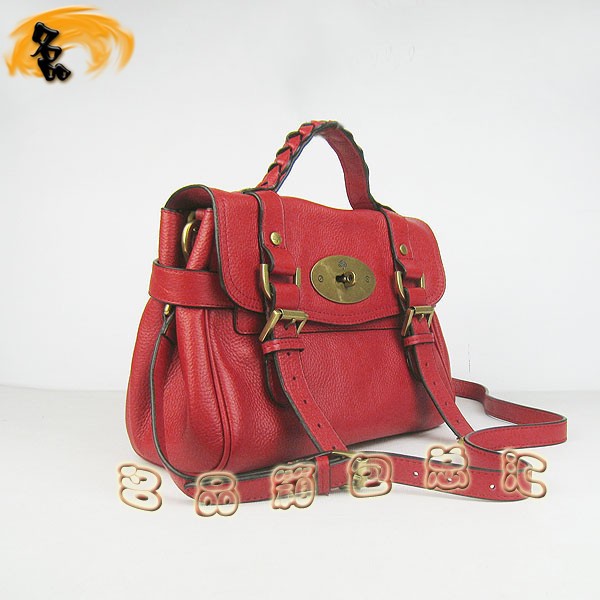 1880 手提包 Mulberry新款時尚女包 Mulberry斜挎包 瑪百莉 紅色