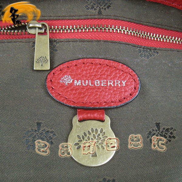 1880 手提包 Mulberry新款時尚女包 Mulberry斜挎包 瑪百莉 紅色