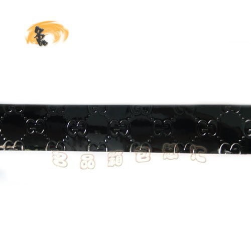 155077 經(jīng)典款漆皮皮帶 Gucci女士皮帶 古奇女款皮帶 腰帶 Gucci皮帶 黑色