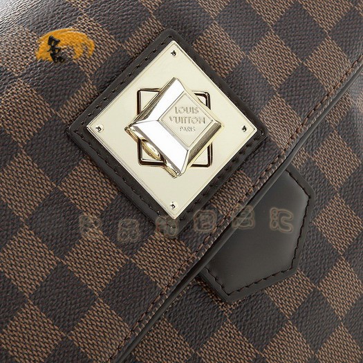 N41168 LV最新款女士斜挎包 LV棋盤格系列 LV女士包包 LV Bergamo女包 小號