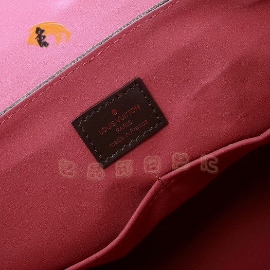 N41168 LV最新款女士斜挎包 LV棋盤格系列 LV女士包包 LV Bergamo女包 小號