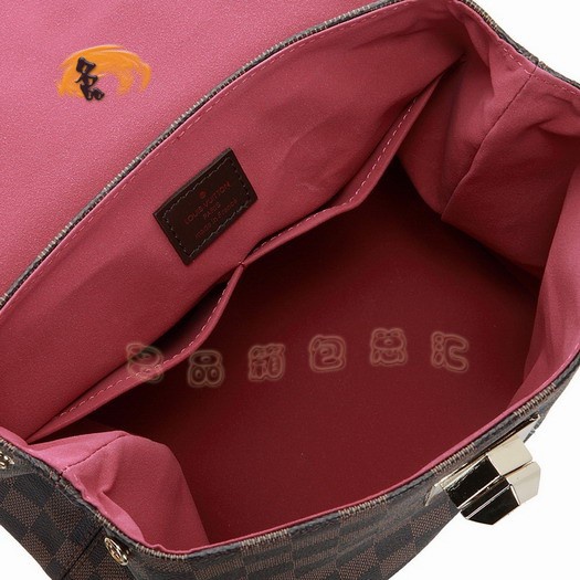 N41168 LV最新款女士斜挎包 LV棋盤格系列 LV女士包包 LV Bergamo女包 小號