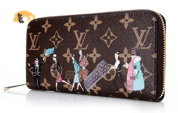 M60291 LV最新款長款錢包 LV錢包 卡通畫版女士錢夾 LV Zippy系列