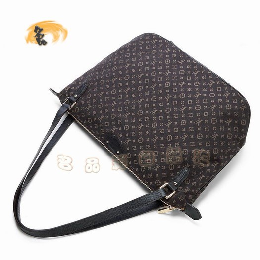 M40573 LV最新款 經(jīng)典LV小花布女士單肩包 LV帆布包 LV Ballade女包 咖啡色