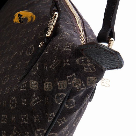 M40573 LV最新款 經(jīng)典LV小花布女士單肩包 LV帆布包 LV Ballade女包 咖啡色