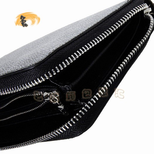 N63002 LV最新款 卡通畫版錢包 LV錢包 黑色棋盤格錢夾 LV Zippy系列長款錢包