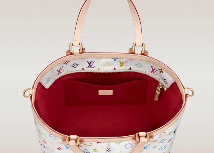 M93214 LV 2012年新款LV SHARLEEN大號單肩斜跨手提女包 白彩