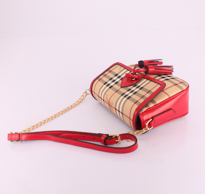 Burberry巴寶莉新款女包 5001010大紅