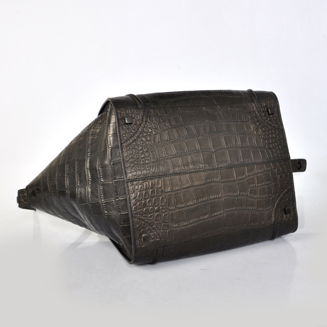 Celine女包 賽琳幻影蝙蝠包 單肩包 CL11506 黑鱷魚進(jìn)口原版皮 正品品質(zhì)