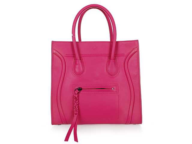 Celine女包 賽琳幻影蝙蝠包 單肩包 CL11506玫紅