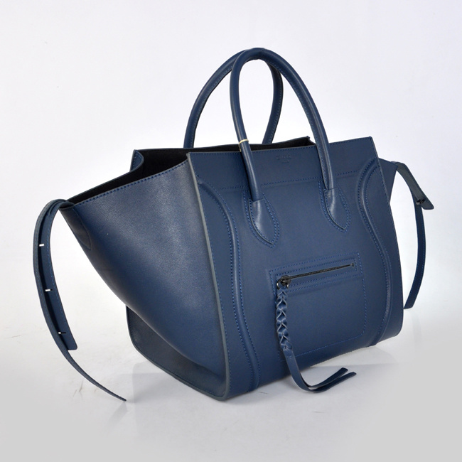 Celine女包 賽琳幻影蝙蝠包 單肩包-CL11506寶藍進口原版皮 正品品質