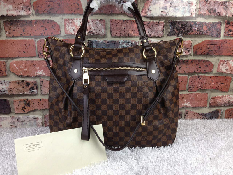 N41132 LV最新款Evora系列女士手提包 LV斜挎包 LV經典棋盤格女包 大號