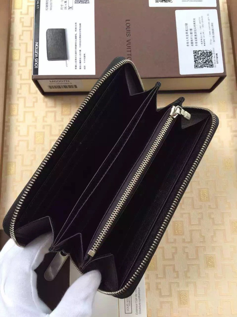 M6385N LV ZIPPY ORGANIZER 拉鏈錢夾 LV男士水波紋錢包 LV拉鏈半開錢包