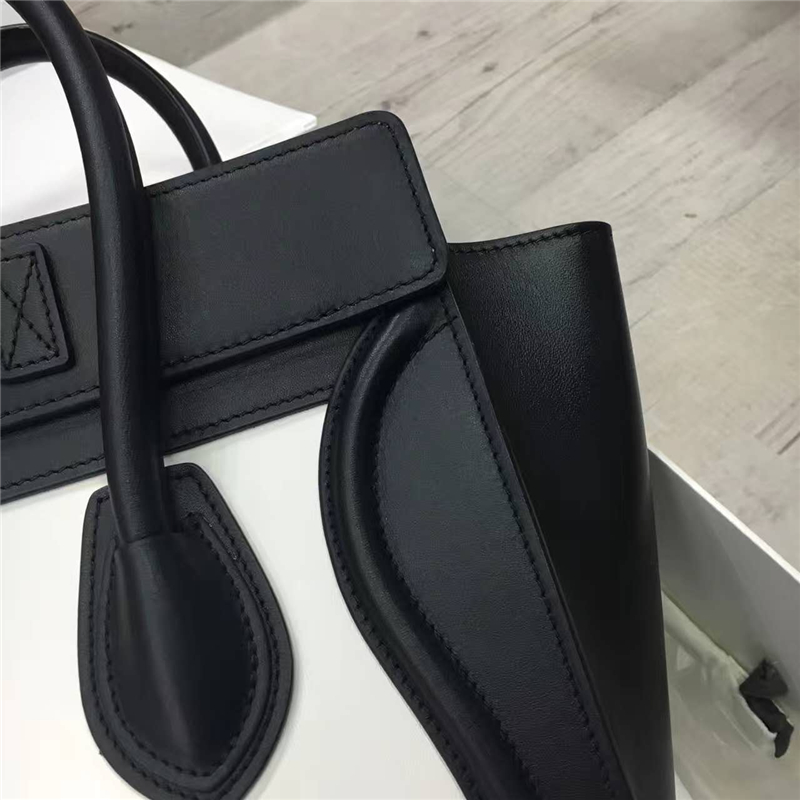 2017賽琳 celine笑臉包 囧臉包真皮女包 頭層牛皮 翅膀手提包 熊貓色