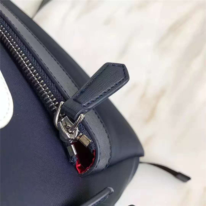 Fendi雙肩包 芬迪經典小怪獸眼睛 芬迪雙肩包 Fendi帆布雙肩包 藍色/白眼