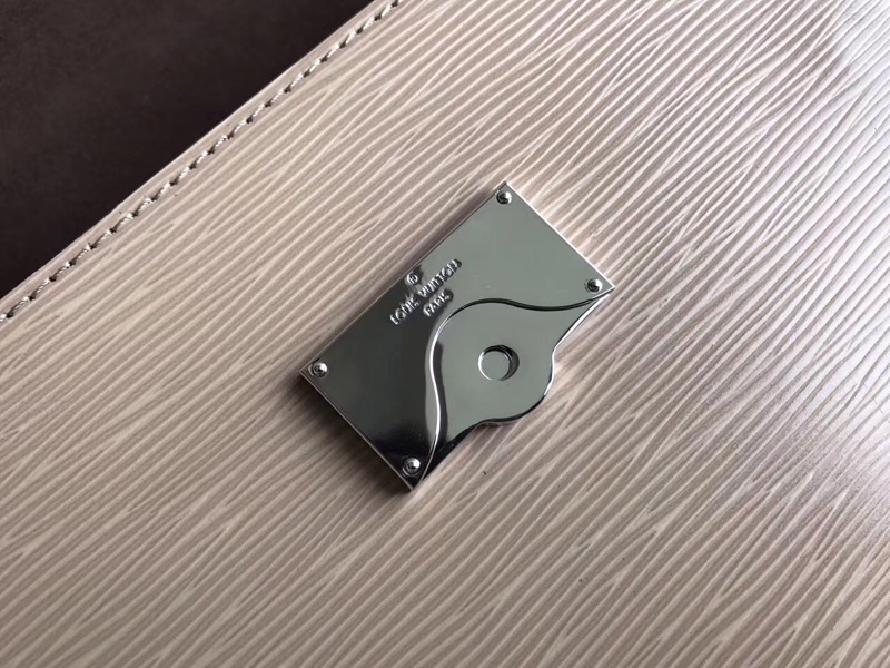 M41300 LV CLUNY MM 中號(hào)手袋 LV女包 LV真皮水波紋 LV手提包 奶茶色