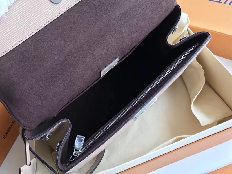 M41300 LV CLUNY MM 中號(hào)手袋 LV女包 LV真皮水波紋 LV手提包 奶茶色